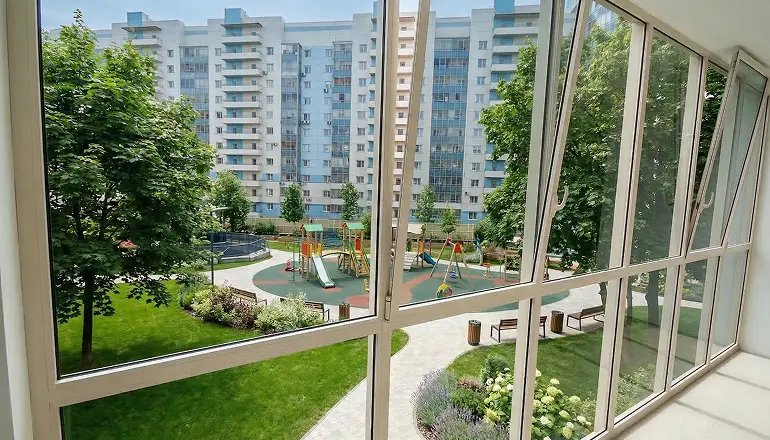 Тонирование атермальной пленкой на лоджии